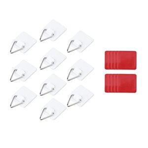 gazechimp 10 pieces invisible plate hanger vertical plate holders for plate pictures wall supplies, 1 inch