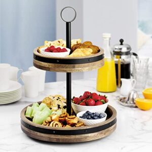 Mikasa Mango Wood Two-Tier Lazy Susan