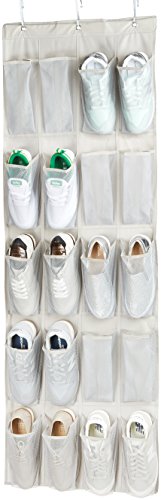 Amazon Basics 20-Pocket Over-the-Door Hanging Large-Size Shoe Organizer