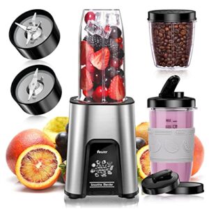 vewior smoothie bullet blender for shakes and smoothies 850w, 12 pieces personal blenders for kitchen with 6 fins blender blade, smoothie blender with 2*23 oz to-go cups