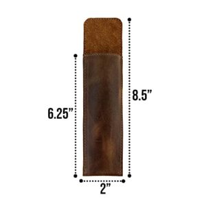 Hide & Drink, Leather Cutlery Cover (4 Pack) / Restaurant & Cafe Supplies / Dining / Home Accessories, Handmade :: Bourbon Brown