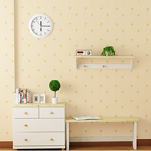 Yifely Beige Flying Dandelion Tabletop Protect Paper Removable Vinyl Shelf Liner Cabinet Covering 17x118 Inches