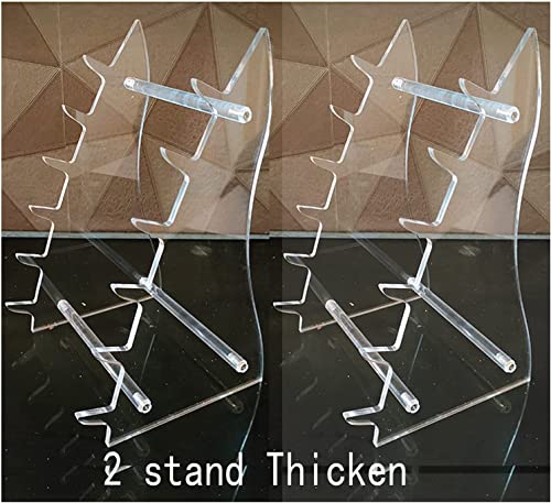 Arcylic Knife Display Stand Holder 6 Pcs,Thickening,2 Stand