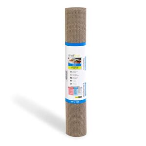 Smart Design Original Grip Shelf Liner - 12 Inch x 45 Feet (Set of 9 Rolls Total) - Non Adhesive, Strong Grip Bottom, Easy Clean Kitchen Drawer, Cabinet, Cupboard Dresser Cover, Non Slip - Taupe