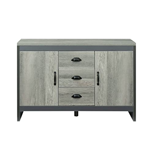 SEASD 5 Sideboard, Chest of Drawers, Storage Cabinet with 3 Storage Drawers and 2 Dining Room Doors, Kitchen