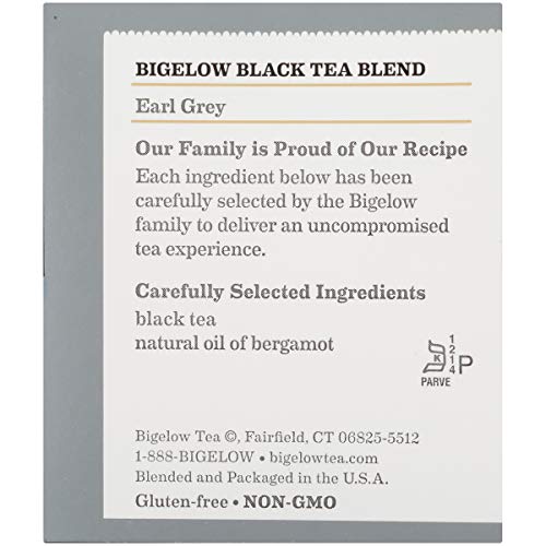 Bigelow Earl Grey Black Tea, Caffeinated, 120 Total Tea Bags, 20 Count (Pack of 6)