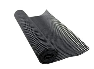 dependable industries inc. essentials anti-slip mat grip non skid – shelf and drawer liner 12″ x 36″ – trim to fit black