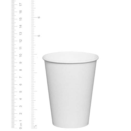 [300 Count - 12 oz.] White Paper Hot Coffee Cups
