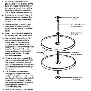 Richelieu Full Circle 2-Shelf Round White Trays Corner Cabinet Lazy Susan with Dependently Rotating Trays (20")