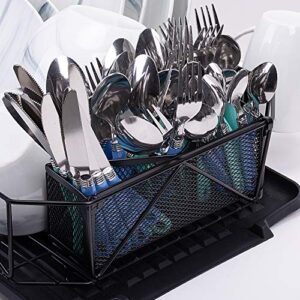 SUNNOW Nuovoo Dish Rack Set with Tray Dish Drainer and Utensil Holder for Kitchen Countertop