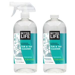 better life natural tub and tile cleaner, tea tree and eucalyptus, 32 fl oz (pack of 2)