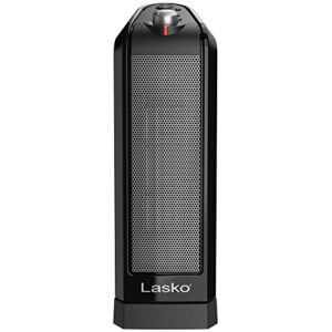 Lasko Oscillating Ceramic Space Heater for Home with Overheat Protection, Thermostat, and 3 Speeds, 15.7 Inches, Black, 1500W, CT16450