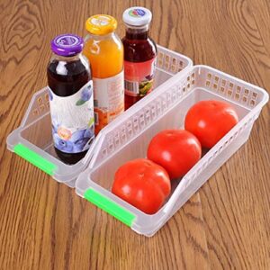 Cabilock Box Bottle Random Drink Container Storage Plastic Type Bins Freezer Organizer Refrigerator Drawer Drinks Can Color for Fridge Fruits Cabinets Dispenser Countertop Pantry Kitchen