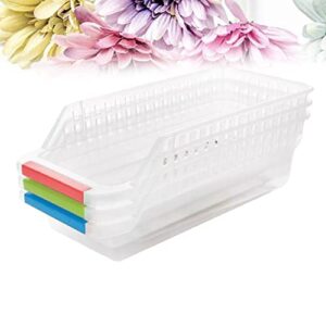 Cabilock Box Bottle Random Drink Container Storage Plastic Type Bins Freezer Organizer Refrigerator Drawer Drinks Can Color for Fridge Fruits Cabinets Dispenser Countertop Pantry Kitchen