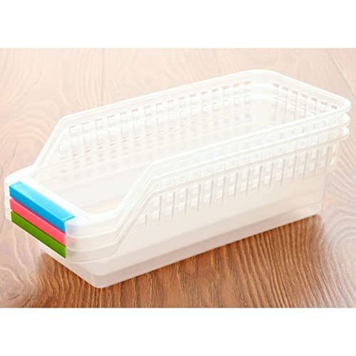 Cabilock Box Bottle Random Drink Container Storage Plastic Type Bins Freezer Organizer Refrigerator Drawer Drinks Can Color for Fridge Fruits Cabinets Dispenser Countertop Pantry Kitchen