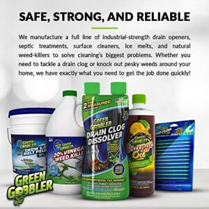 Green Gobbler Ultimate Main Drain Opener | Drain Cleaner Hair Clog Remover | Works On Main Lines, Sinks, Tubs, Toilets, Showers, Kitchen Sinks | 64 fl. oz.