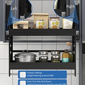 HEEPOR Pull Down Shelf Upper Kitchen Wall Cabinet Storage Organizer (36inch Cabinet)
