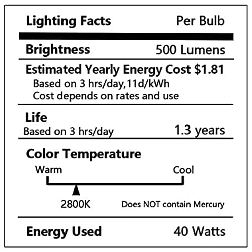 Oven Light Bulb 40 Watt Appliance Light Bulb, High Temperature 300 Degree Resistant Appliance Bulb for Oven, Stove, Refrigerator, Microwave E26 Medium Base, A15 (2-Pack)