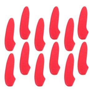 upkoch 30pcs knife blade tip protector knife tip guards plastic knife point cover blade tip sleeves kitchen knifehead guard for kitchen dining injuries red