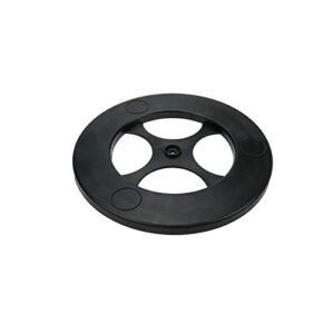 quluxe 7 inch lazy susan plastic rotating turntable with steel ball bearings swive- black