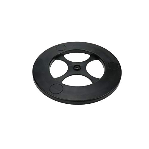 Quluxe 7 Inch Lazy Susan Plastic Rotating Turntable With Steel Ball Bearings Swive- Black