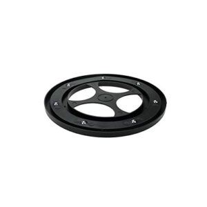 Quluxe 7 Inch Lazy Susan Plastic Rotating Turntable With Steel Ball Bearings Swive- Black