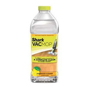 shark vacmop hardwood cleaner refill 2 liter bottle, 2 liters, citrus clean scent vcw60, 2 liters