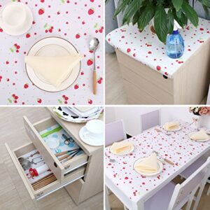 uxcell Non Adhesive Kitchen Table Cabinet Shelf Paper Drawer Liner Mat Lining Pad, 11.8 Inch x 9.8 Ft, Strawberry Pattern