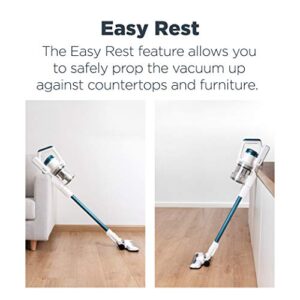 Eureka RapidClean Pro Lightweight Cordless Vacuum Cleaner, High Efficiency Powerful Digital Motor LED Headlights, Convenient Stick and Handheld Vac, Essential, White