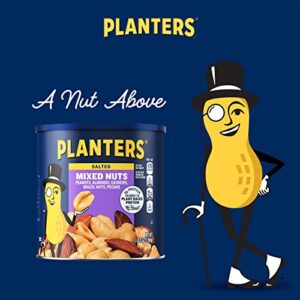 Planters Mixed Nuts Less Than 50% Peanuts with Peanuts (Almonds, Cashews, Brazil Nuts, Pecans & Sea Salt, 3.0 lb Canister)