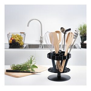 Kuhn Rikon Rotating Honeycomb Utensil Caddy, Black