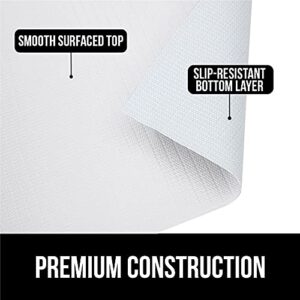 Gorilla Grip Wire Shelf Liners Set of 3 and Smooth Drawer Liner, Wire Shelf Liner Size 14x24 in Clear, Waterproof Hard Plastic, Drawer Liner Size 12x10 in White, Non Adhesive, 2 Item Bundle