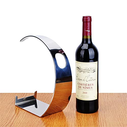 CdyBox European Stainless Steel Creative Wine Shelf Household Wine Bottle Rack