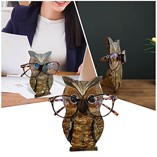 Yaoercty Delivered Before Christmas - Cute Creative Animal Glasses Rack Holder, 1PC Cute Wooden Animal Shaped Glasses Frame Home Office Desktop Decor,Valentine's Day (B)