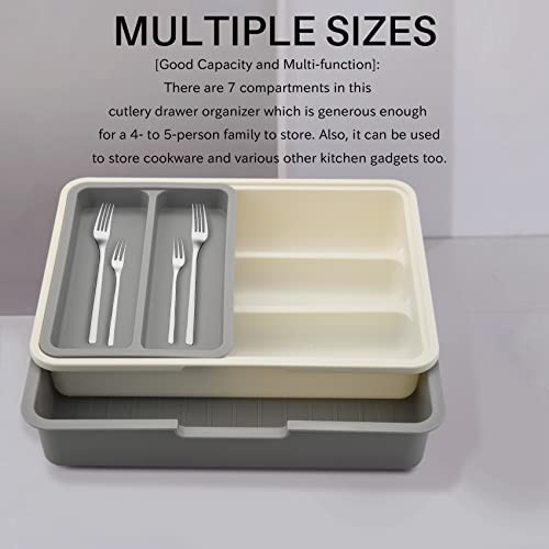 Cutlery Drawer Expandable Adjustable Utensil Drawer for Kitchen Utensil Organizer Multi-Purpose for Kitchen