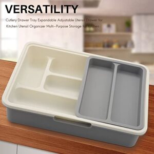 Cutlery Drawer Expandable Adjustable Utensil Drawer for Kitchen Utensil Organizer Multi-Purpose for Kitchen