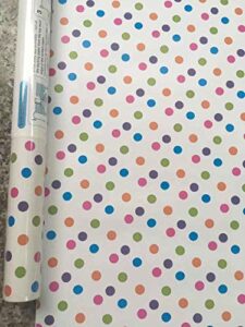 self-adhesive colorful polka dot shelf drawer liner paper dresser furniture wall decal sticker paper peel and stick wallpaper 17.7″x78.7″