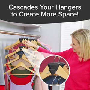 New Ruby Space Triangles AS-SEEN-ON-TV Ultra- Premium Hanger Hooks Triple Closet Space 18 Value Pack, Black, 2 in.