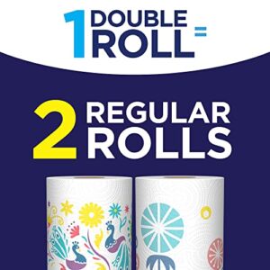 Sparkle® Pick-A-Size® Spirited Prints Paper Towels, 6 Double Rolls = 12 Regular Rolls