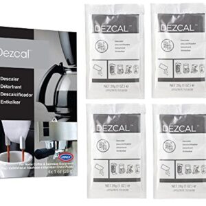 Descaling Powder Solution - 4 Uses - Activated Scale Remover for use with Keurig 1.0/2.0, Home Coffee and Espresso Machines, Kettles, Garment Steamers