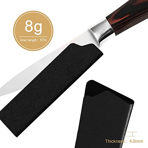 Knife Sheath, Chef Knife Edge Guard, Universal Kitchen Knife Blade Covers, BPA-Free Knife Case, Abrasion Resistant Felt Lined Knife Cover Sleeves Knife Protectors