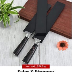 Knife Sheath, Chef Knife Edge Guard, Universal Kitchen Knife Blade Covers, BPA-Free Knife Case, Abrasion Resistant Felt Lined Knife Cover Sleeves Knife Protectors