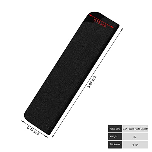 Knife Sheath, Chef Knife Edge Guard, Universal Kitchen Knife Blade Covers, BPA-Free Knife Case, Abrasion Resistant Felt Lined Knife Cover Sleeves Knife Protectors