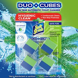 Soft Scrub in-Tank Toilet Cleaner Duo-Cubes, Alpine Fresh, 4Count