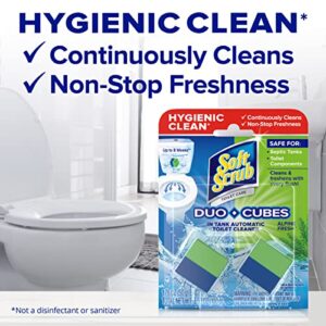 Soft Scrub in-Tank Toilet Cleaner Duo-Cubes, Alpine Fresh, 4Count