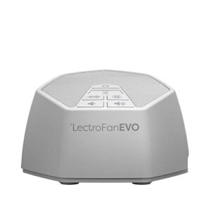 lectrofan evo white noise sound machine with 22 unique non-looping fan & white noise sounds & sleep timer, 1 count