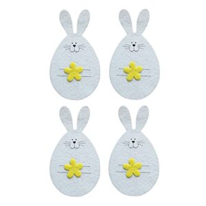 easter head cutlery head colors fork bag bunny 4 rabbit three sets set sticky and flower tableware dining room table setting