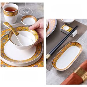 LLLY Cutlery Set Dinner Plate Dishes Tableware Holder Napkin Buckle Combination Table Decoration