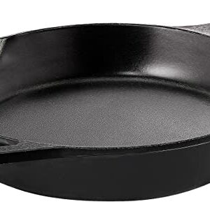 Utopia Kitchen 12 Inch Pre-Seasoned Cast iron Skillet - Frying Pan - Safe Grill Cookware for indoor & Outdoor Use - Chef's Pan - Cast Iron Pan (Black)