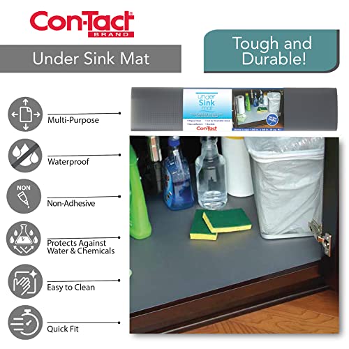 Magic Cover KTMC-USM591-06 Under Sink Mat, 24"x48", Graphite Dots